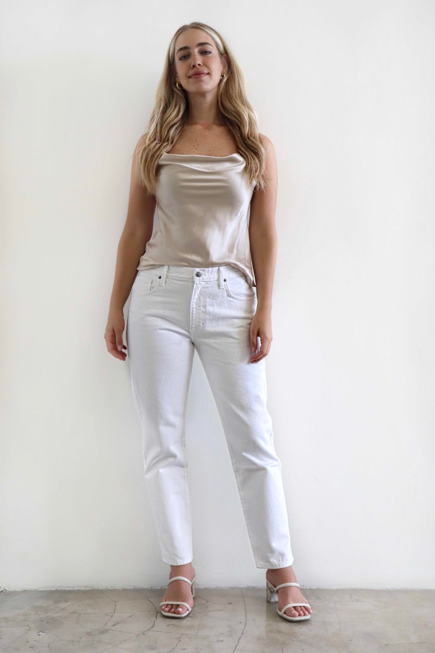Easy Boyfriend Jeans (White)