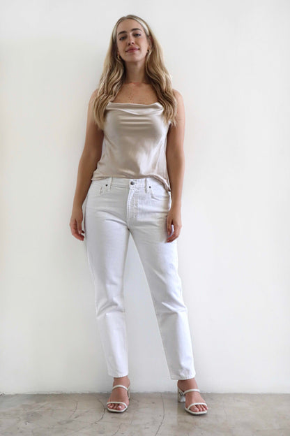 Easy Boyfriend Jeans (White)