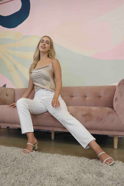 Easy Boyfriend Jeans (White)